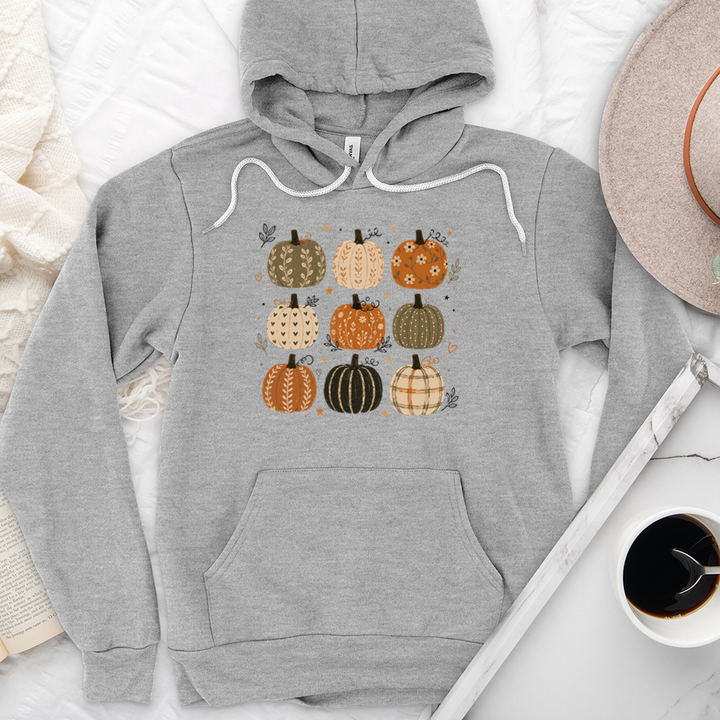 nine pattern pumpkins premium hoodie sweatshirt