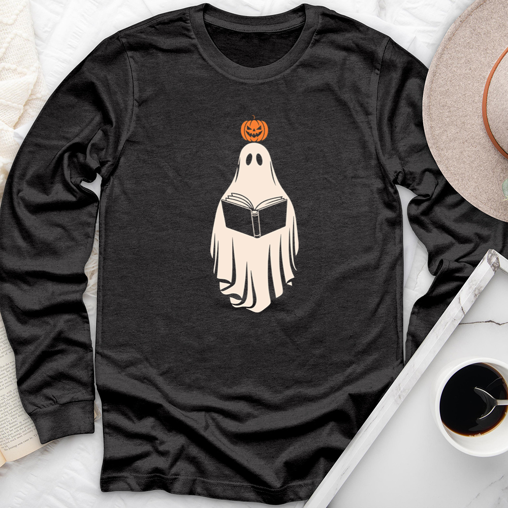 bookish ghost long sleeve unisex tee
