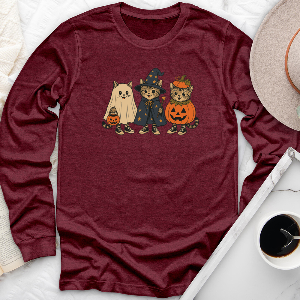 costume cats long sleeve unisex tee