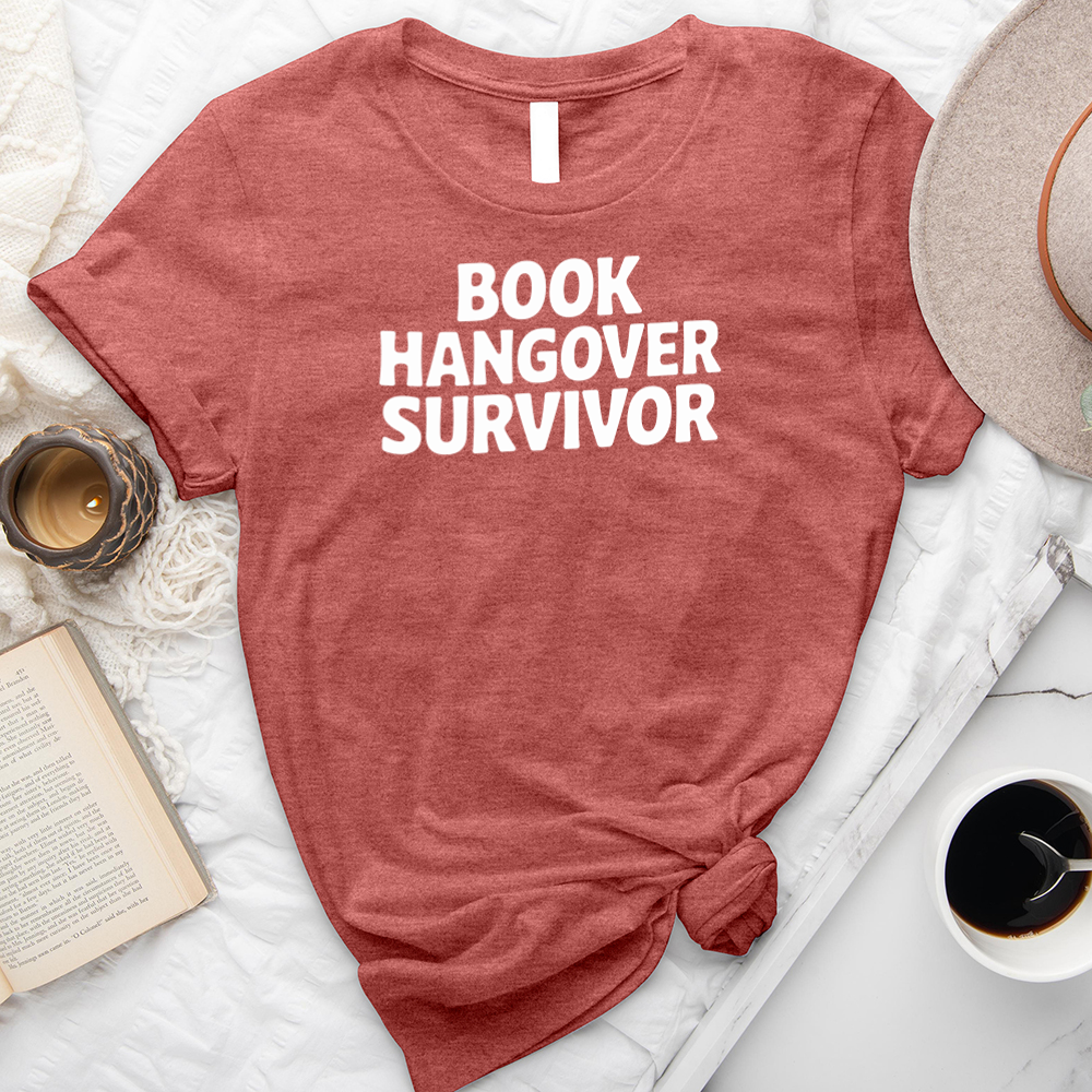 book hangover survivor unisex tee
