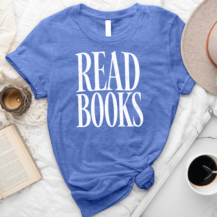 white read books unisex tee