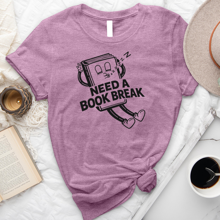 need a book break unisex tee