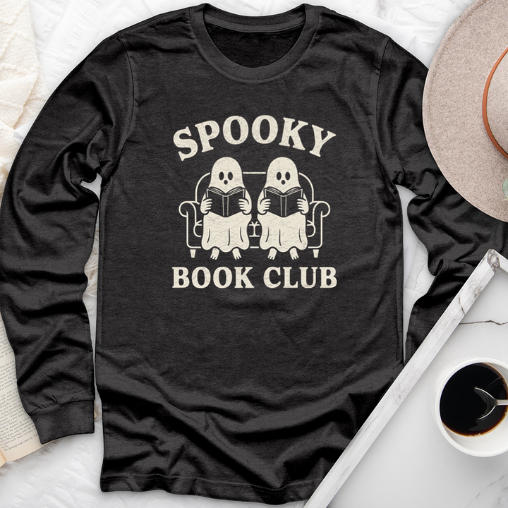 spooky book club light long sleeve unisex tee