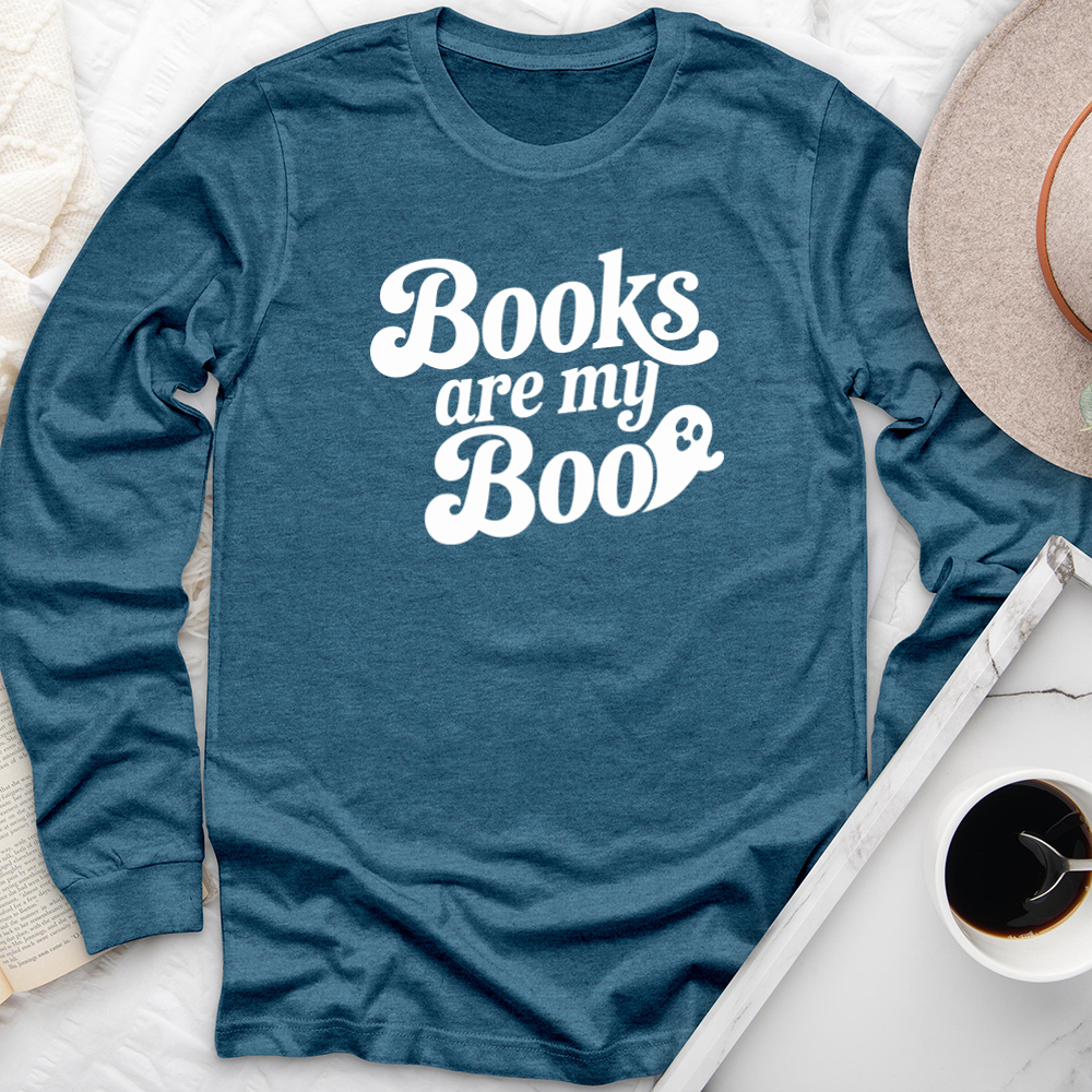 books are my boo long sleeve unisex tee