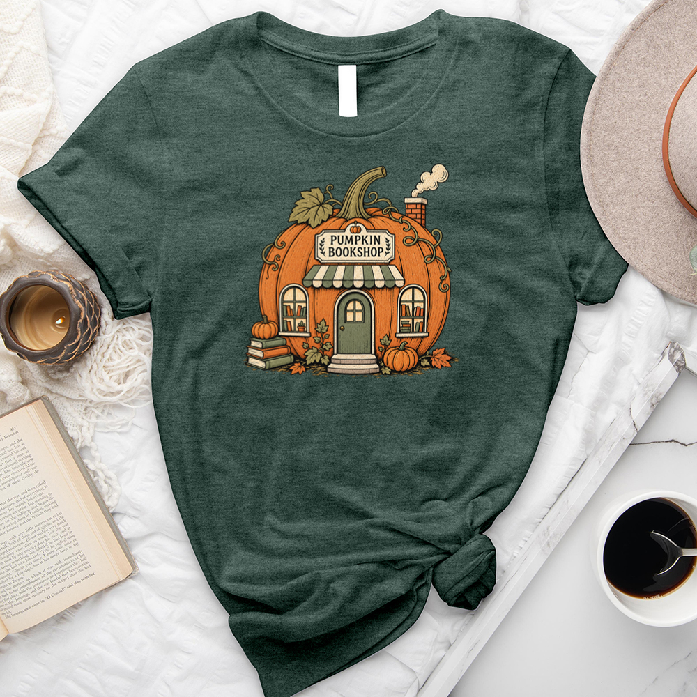 pumpkin bookshop unisex tee