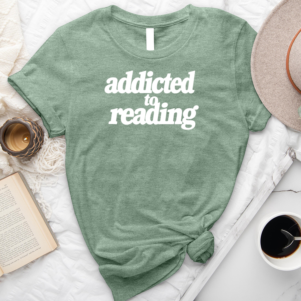 addicted to reading unisex tee