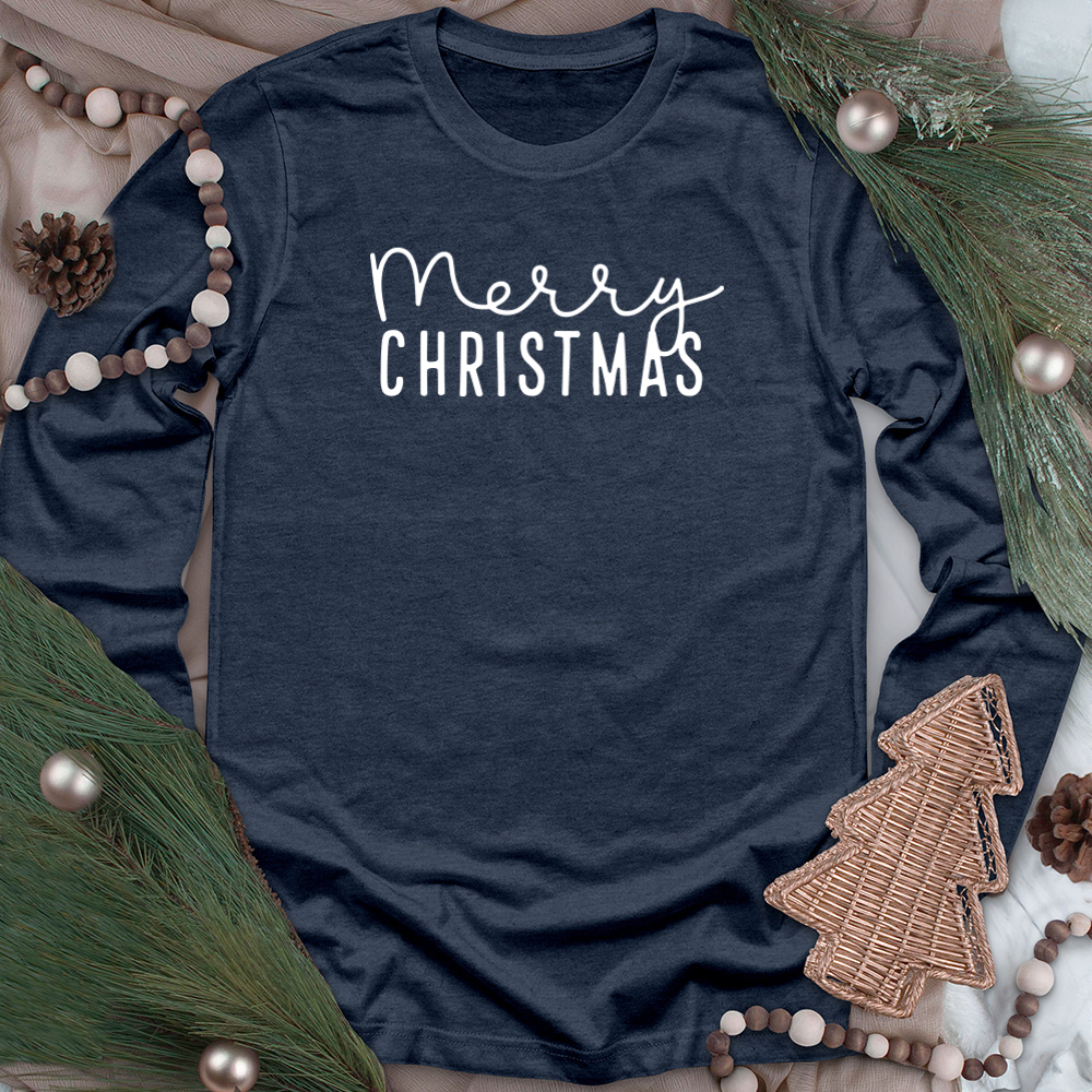 merry christmas long sleeve unisex tee