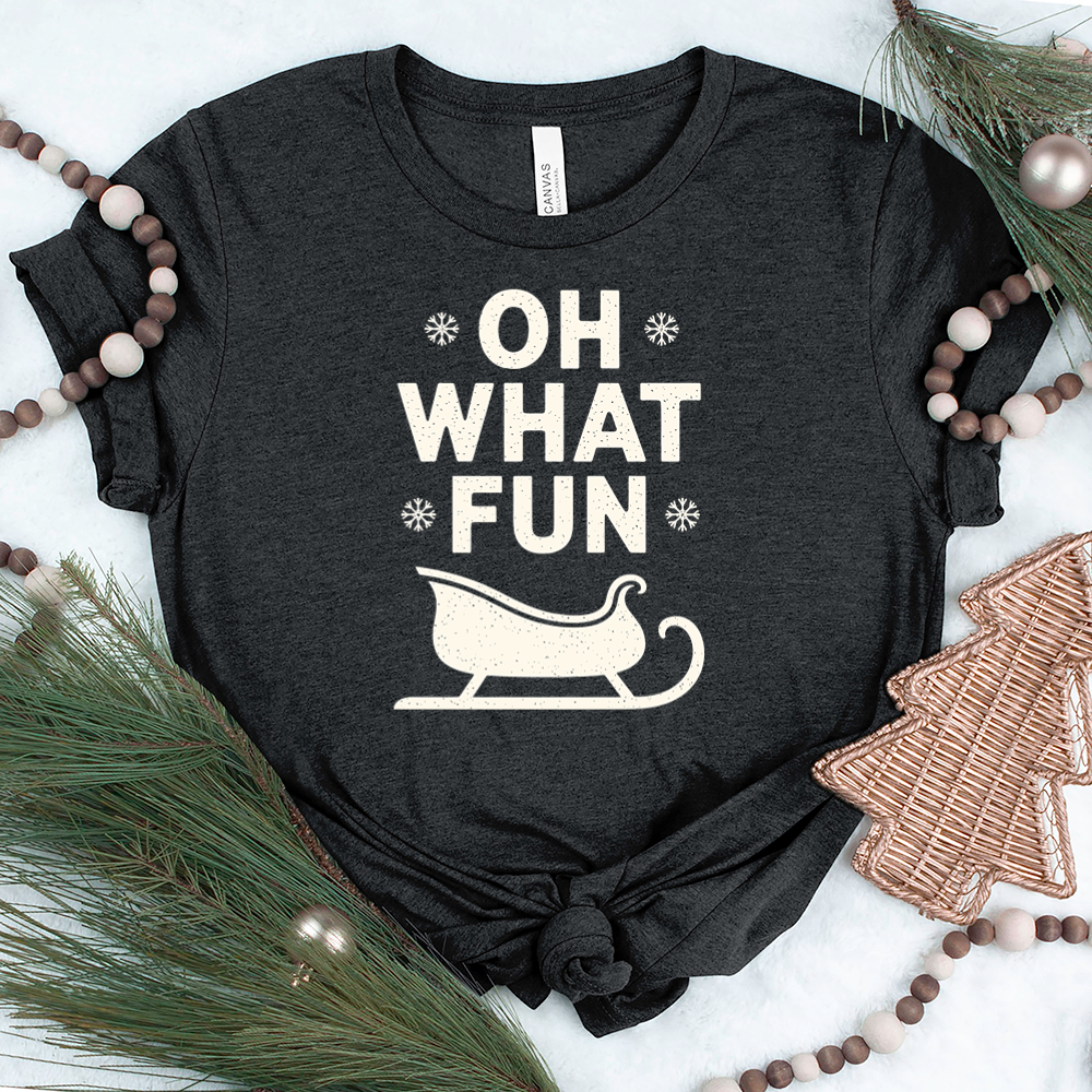 oh what fun sleigh unisex tee