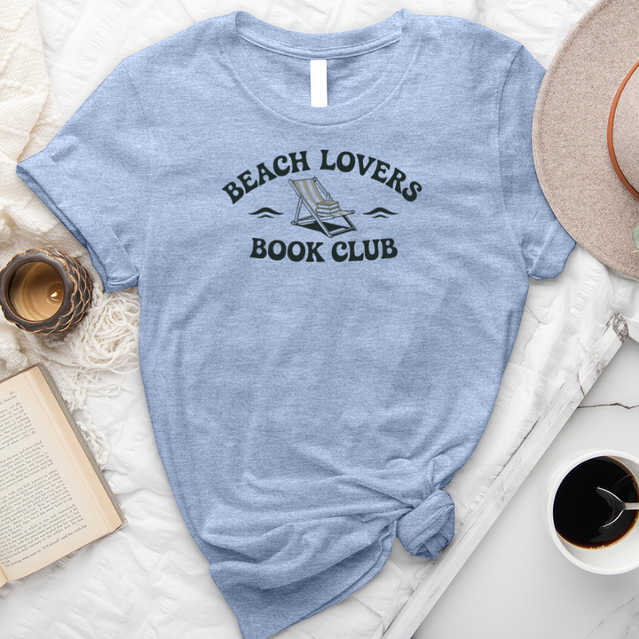 beach lovers book club unisex tee