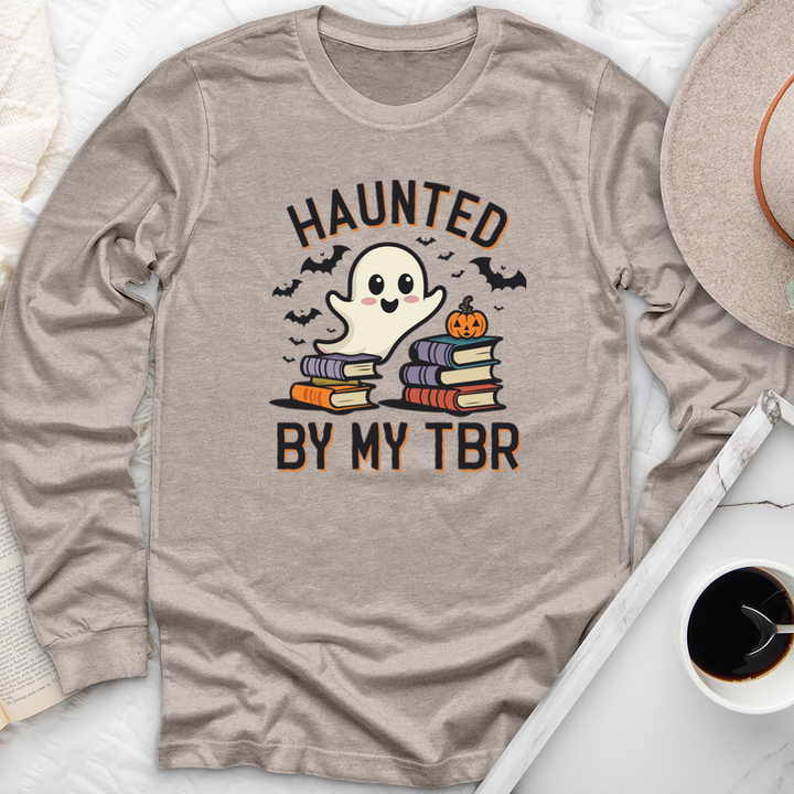haunted by my TBR unisex long sleeve tee