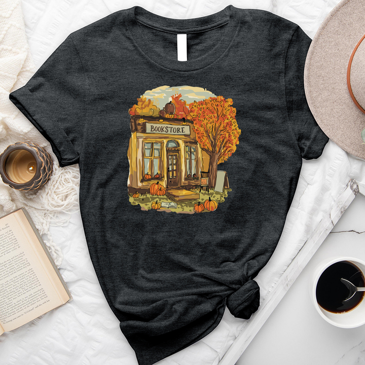 autumn bookstore unisex tee