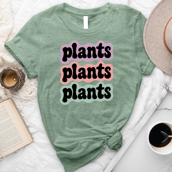 plants plants plants outline unisex tee