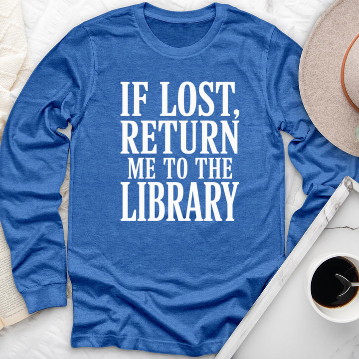 return to the library long sleeve unisex tee