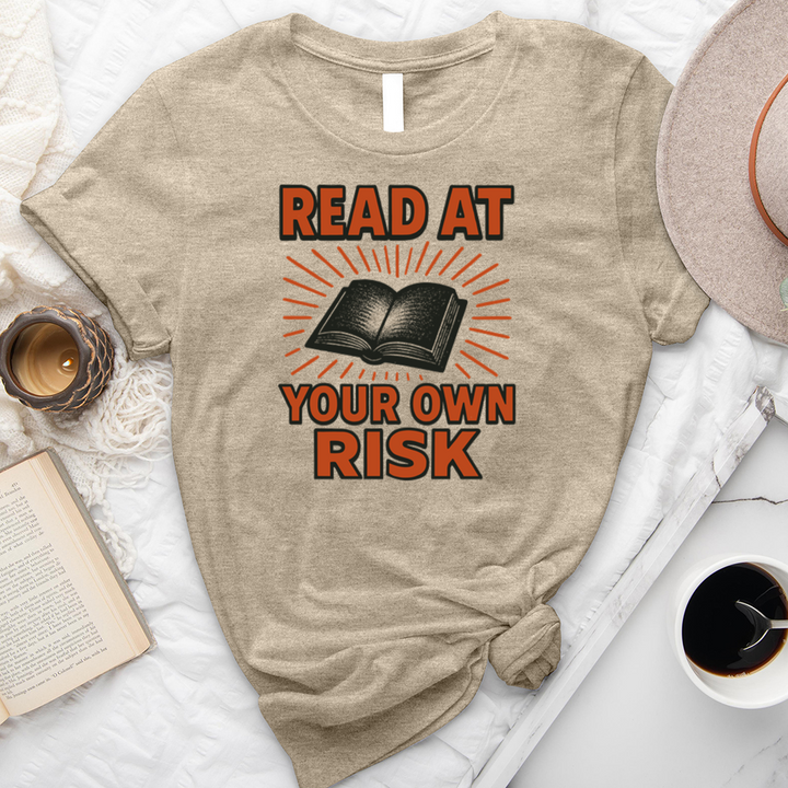 read at your own risk unisex tee