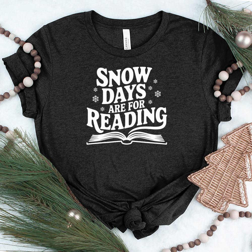 snow days are for reading unisex tee