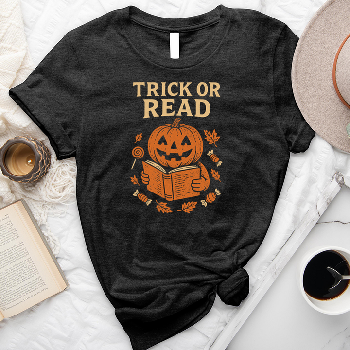 trick or read unisex tee