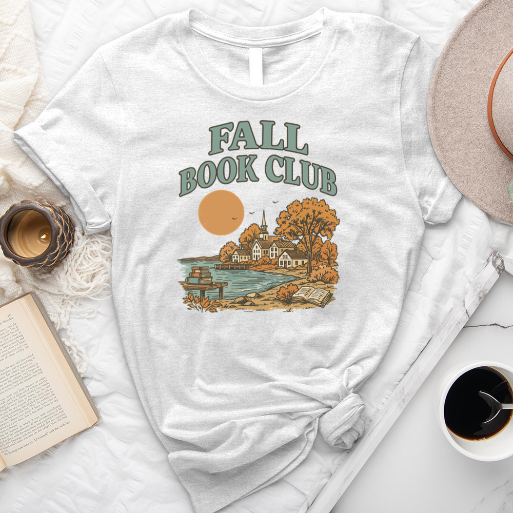 coastal fall book club unisex tee