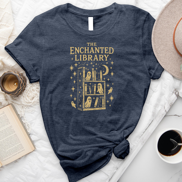 the enchanted library unisex tee