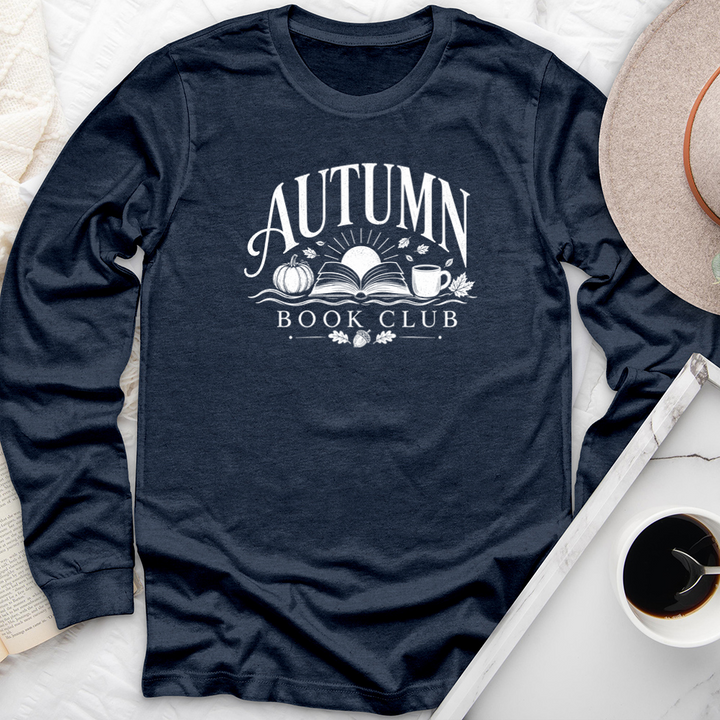 autumn book club long sleeve unisex tee