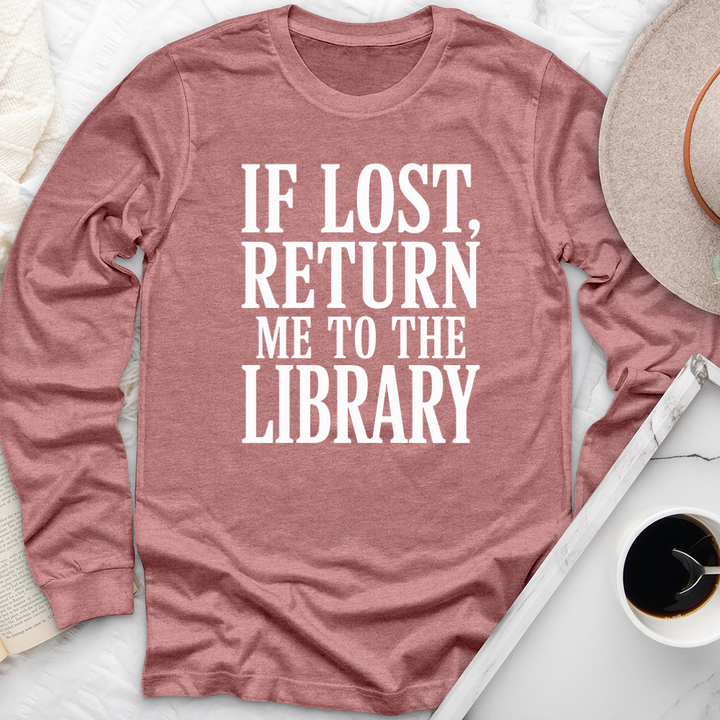 return to the library long sleeve unisex tee