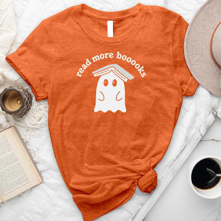 read more booooks ghost book hat unisex tee