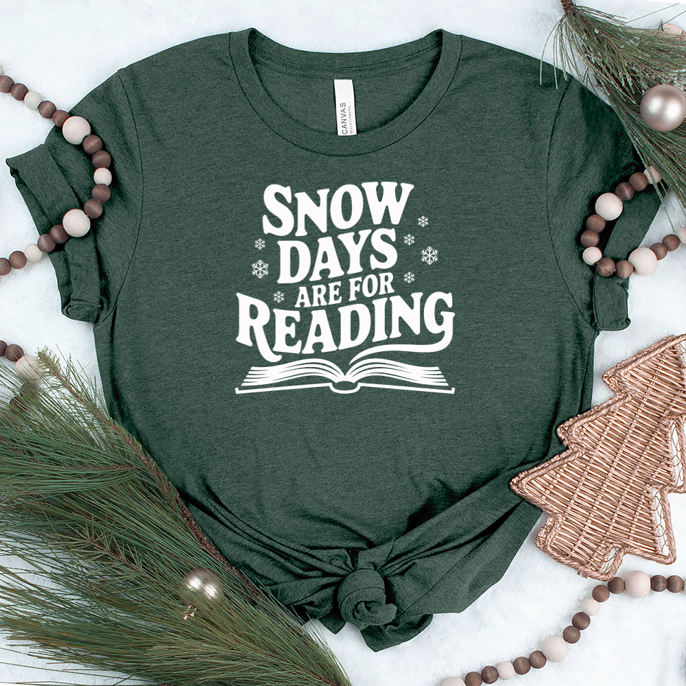 snow days are for reading unisex tee
