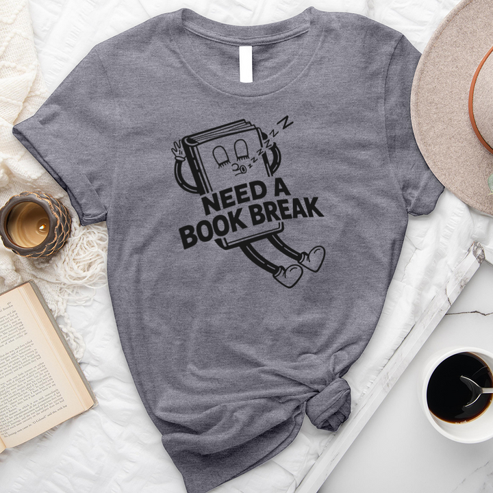 need a book break unisex tee