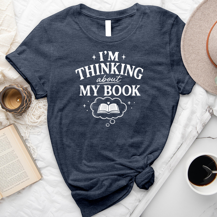 thinking about my book unisex tee