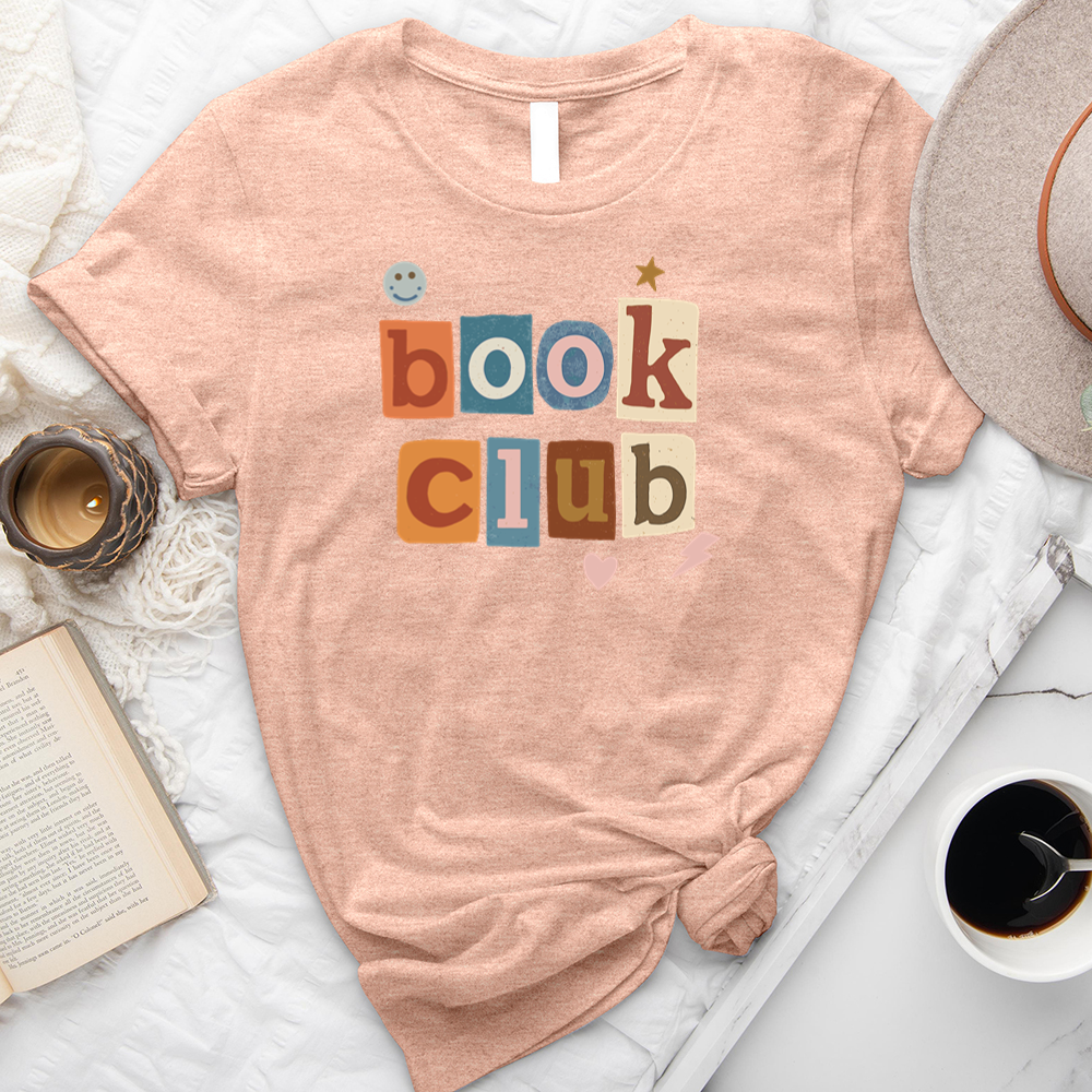 book club collage unisex tee