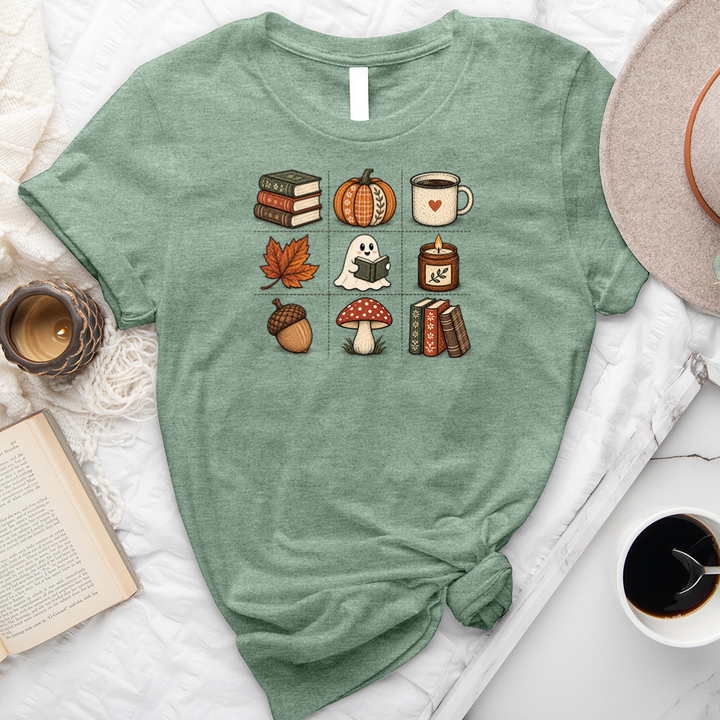 grid of fall unisex tee