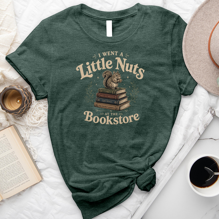 nuts at the bookstore unisex tee