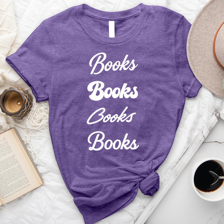 books books books fonts unisex tee