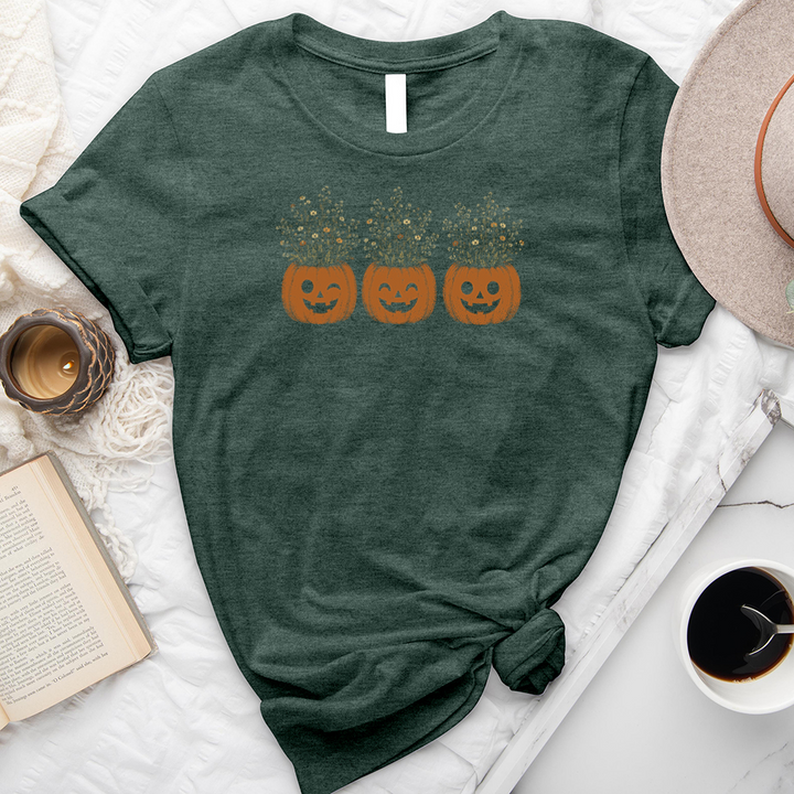 pumpkin flower pots unisex tee