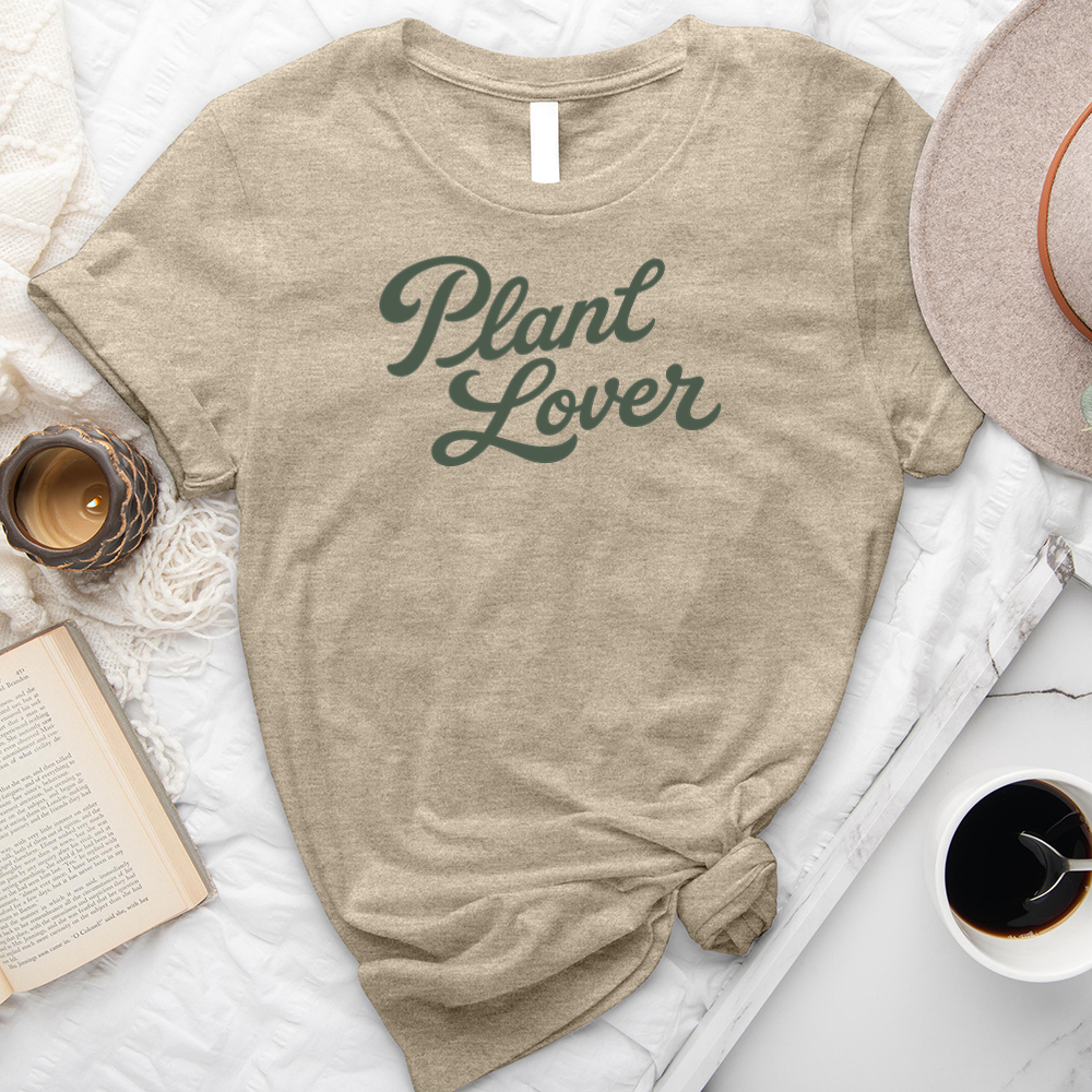 plant lover script unisex tee