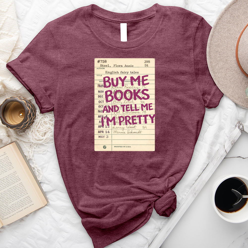 buy me books card unisex tee
