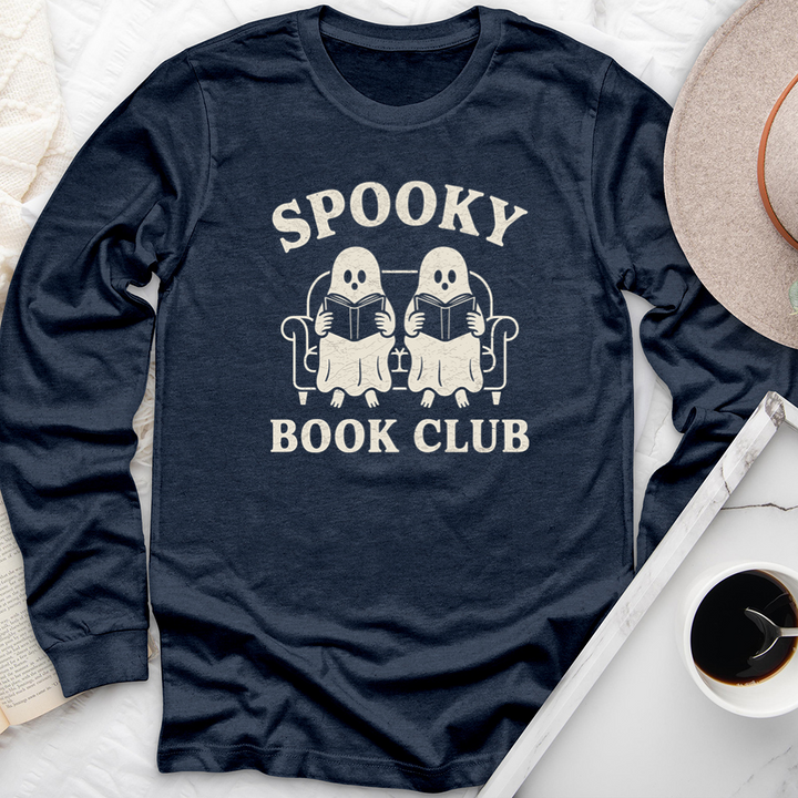 spooky book club light long sleeve unisex tee