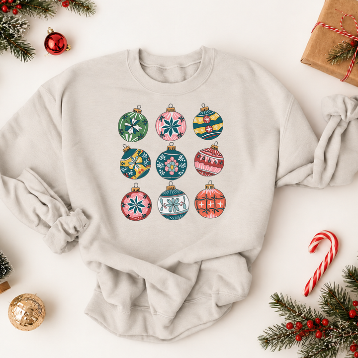 christmas ornaments premium crewneck sweatshirt