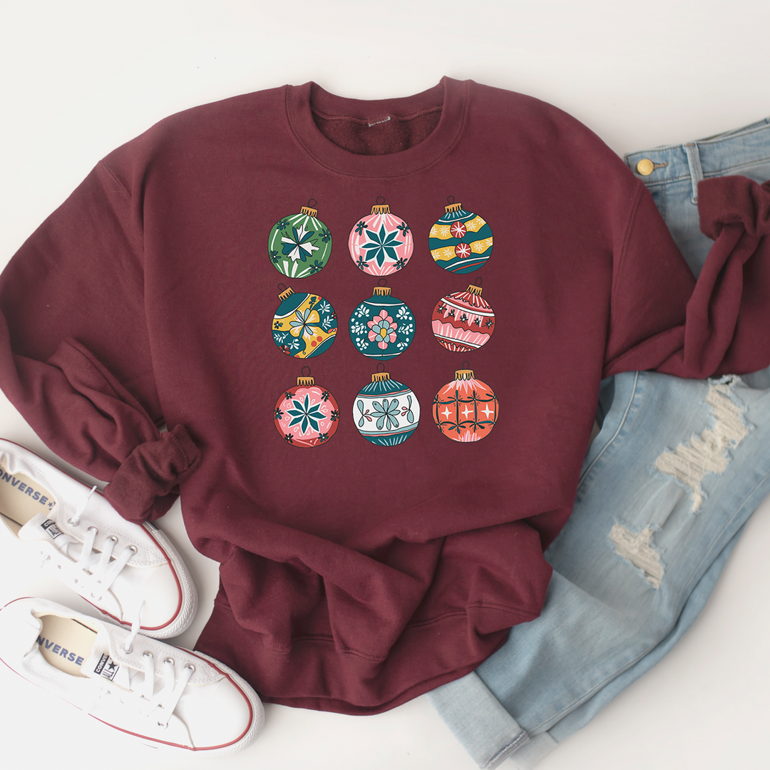 christmas ornaments premium crewneck sweatshirt