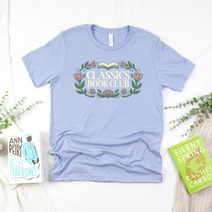 classics book club unisex tee