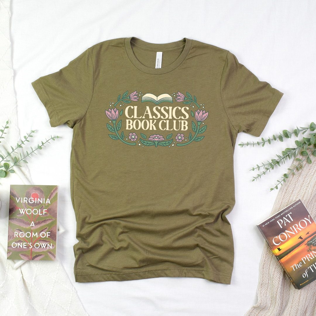 classics book club unisex tee