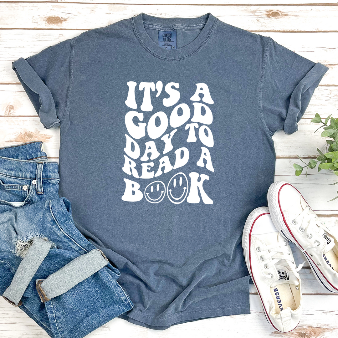 good day to read cotton tee