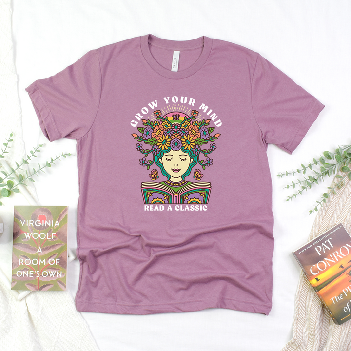 grow your mind read a classic unisex tee