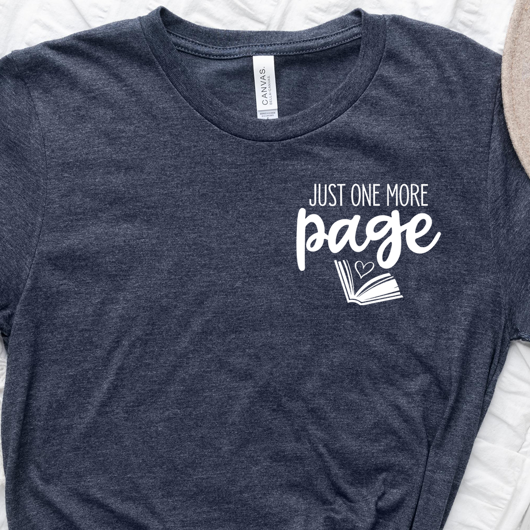 pocket one more page unisex tee