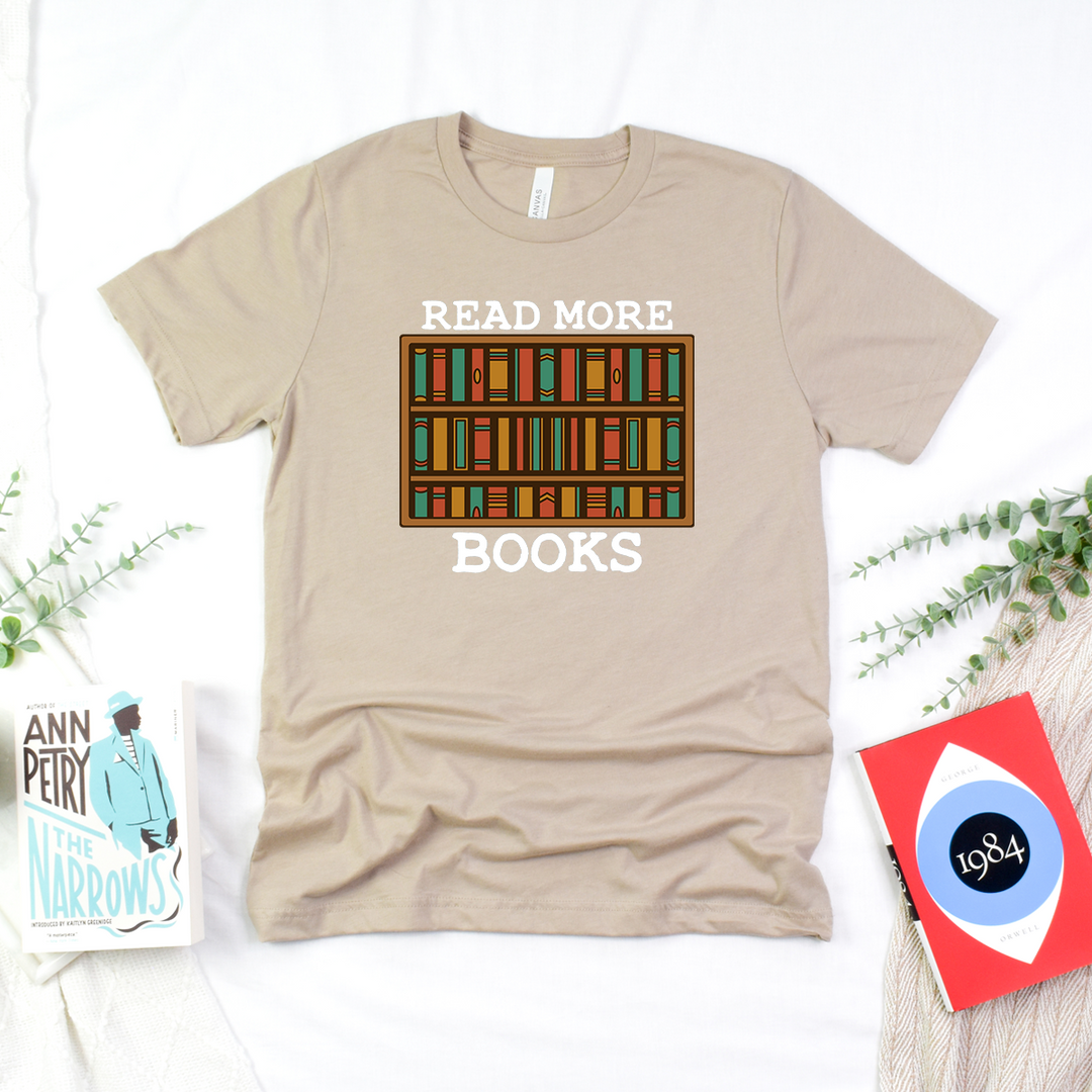 read more books shelf unisex tee