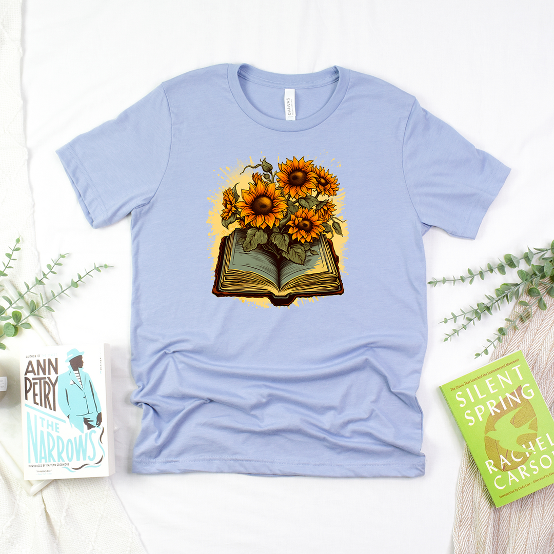 sunflower book unisex tee