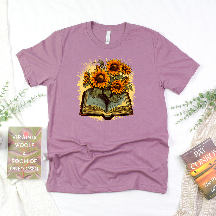 sunflower book unisex tee