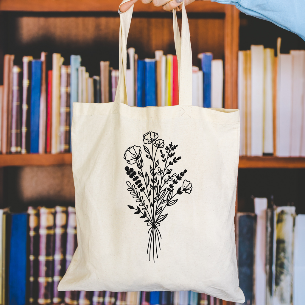 wildflowers tote bag
