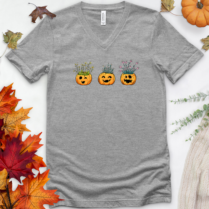 pumpkin planters v-neck tee