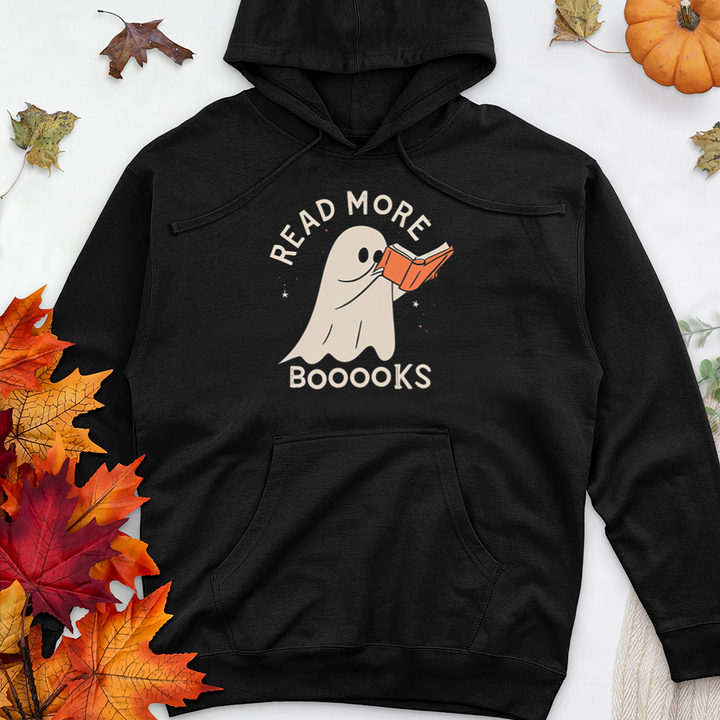 read more boooks ghost unisex hooded sweatshirt
