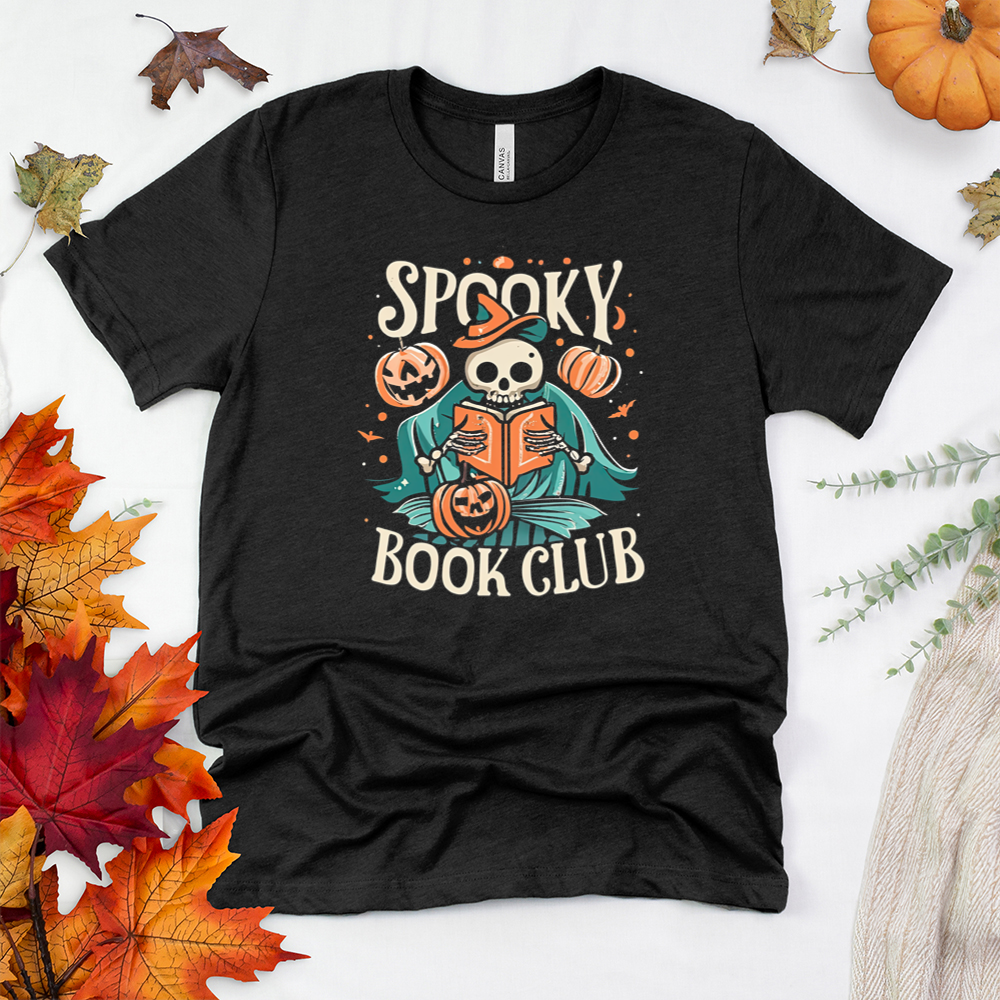 witchy spooky book club unisex tee